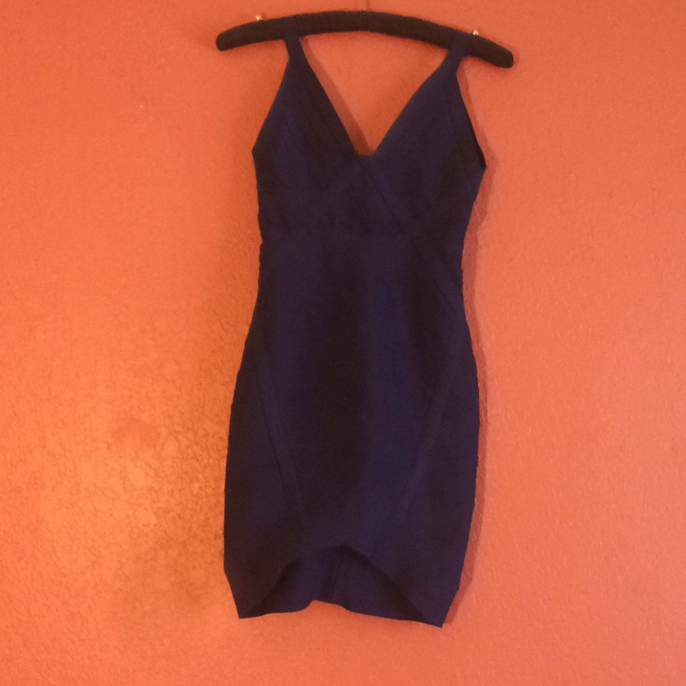 Blue Violet Bodycon Bandage Dress